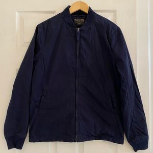 JCrew navy blue bomber jacket